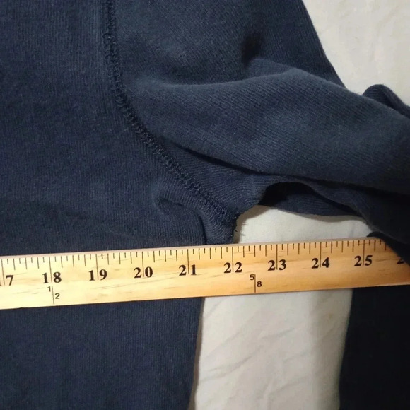 VTG y2k ABERCROMBIE Men's Blue Long Sleeve Quarter Button Shirt Large Muscle - Picture 3 of 5